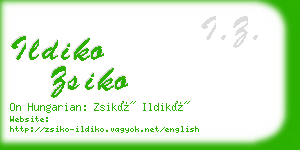 ildiko zsiko business card